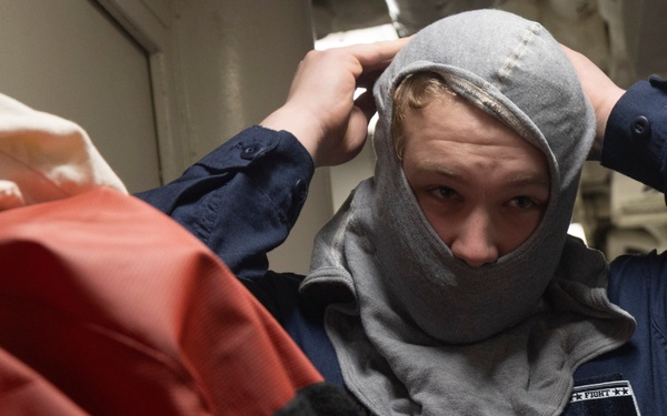 USS Dewey Conducts a General Quarters Drill