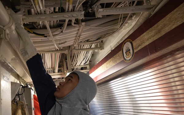 USS Dewey Conducts a General Quarters Drill