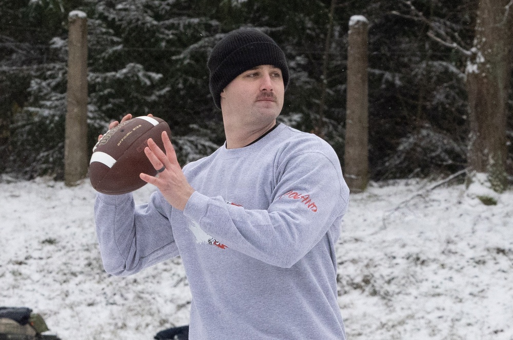 NATO Battle Group hosts Turkey Bowl 2025