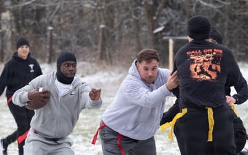NATO Battle Group hosts Turkey Bowl 2025
