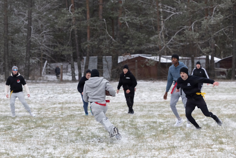 NATO Battle Group hosts Turkey Bowl 2025