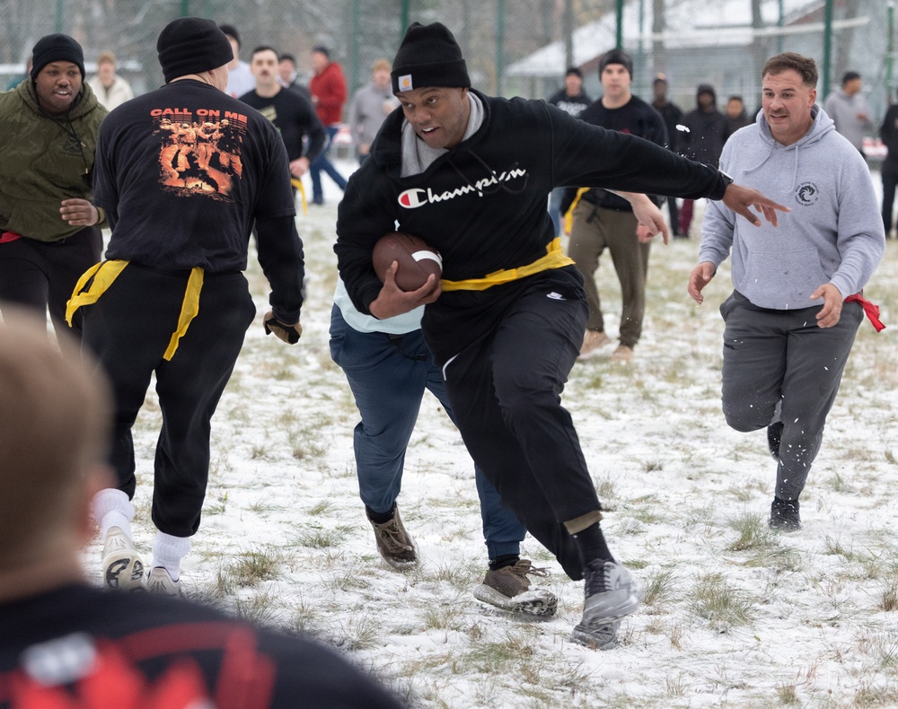 NATO Battle Group hosts Turkey Bowl 2025