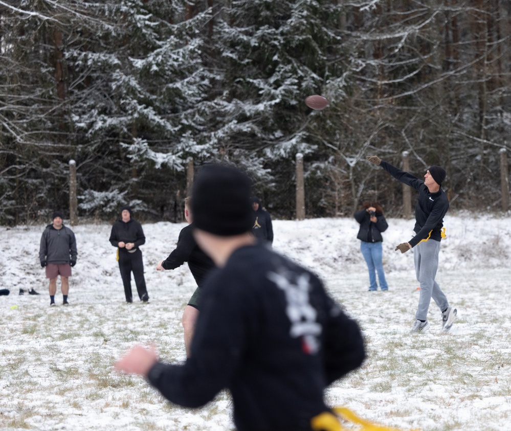 NATO Battle Group hosts Turkey Bowl 2025