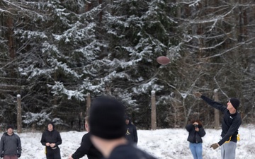 NATO Battle Group hosts Turkey Bowl 2025