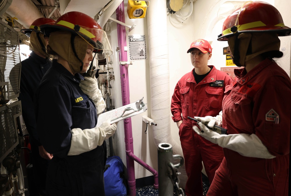 USS Roosevelt (DDG 80) Conducts Flooding Drill