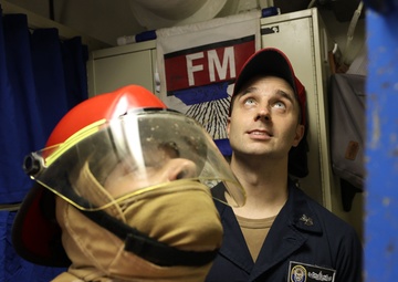 USS Roosevelt (DDG 80) Conducts Flooding Drill