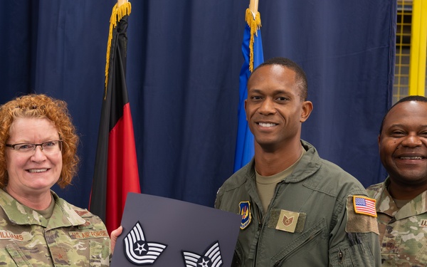 Ramstein Steps Up: Five Airmen Earn Step Promotions