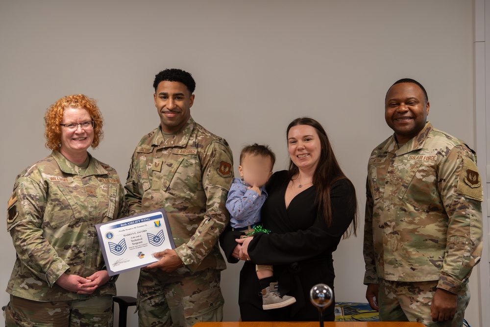 Ramstein Steps Up: Five Airmen Earn Step Promotions