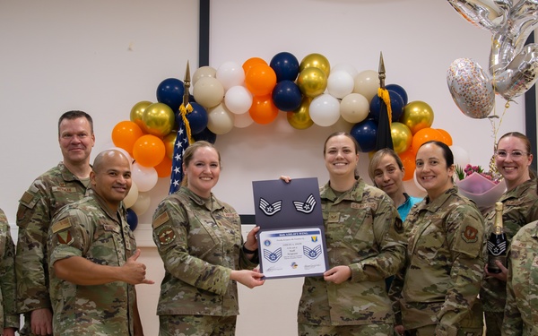 Ramstein Steps Up: Five Airmen Earn Step Promotions