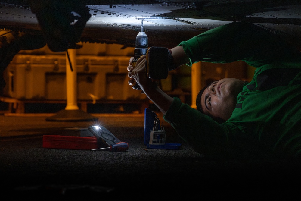 Abraham Lincoln conducts routine operations