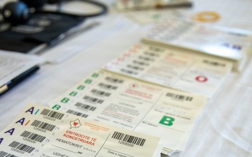 KFOR and Kosovo Police donate Blood with the Blood Transfusion Center