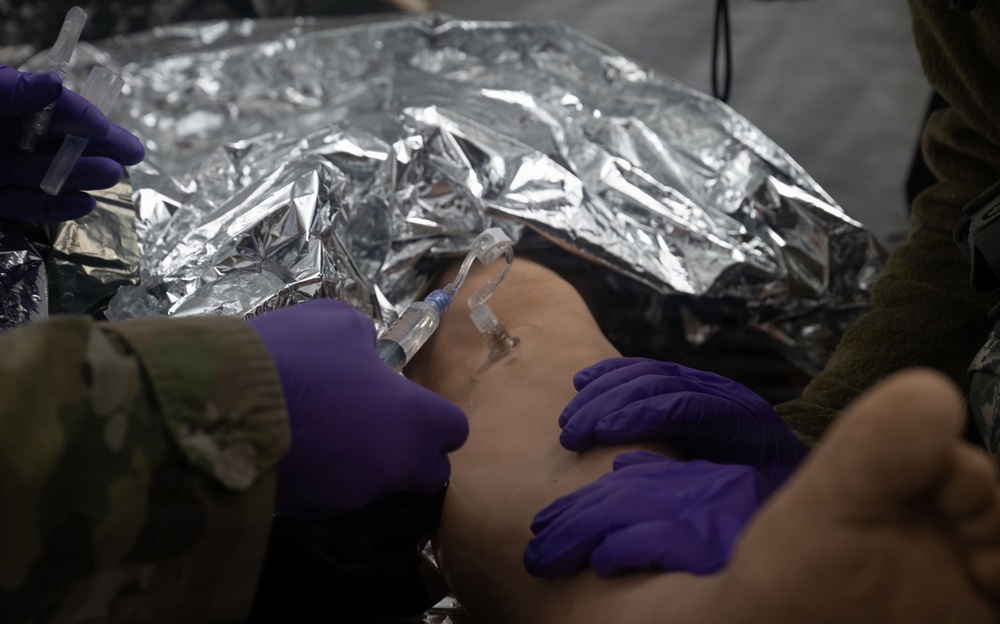 Airmen build field hospital in the UK for expeditionary certification