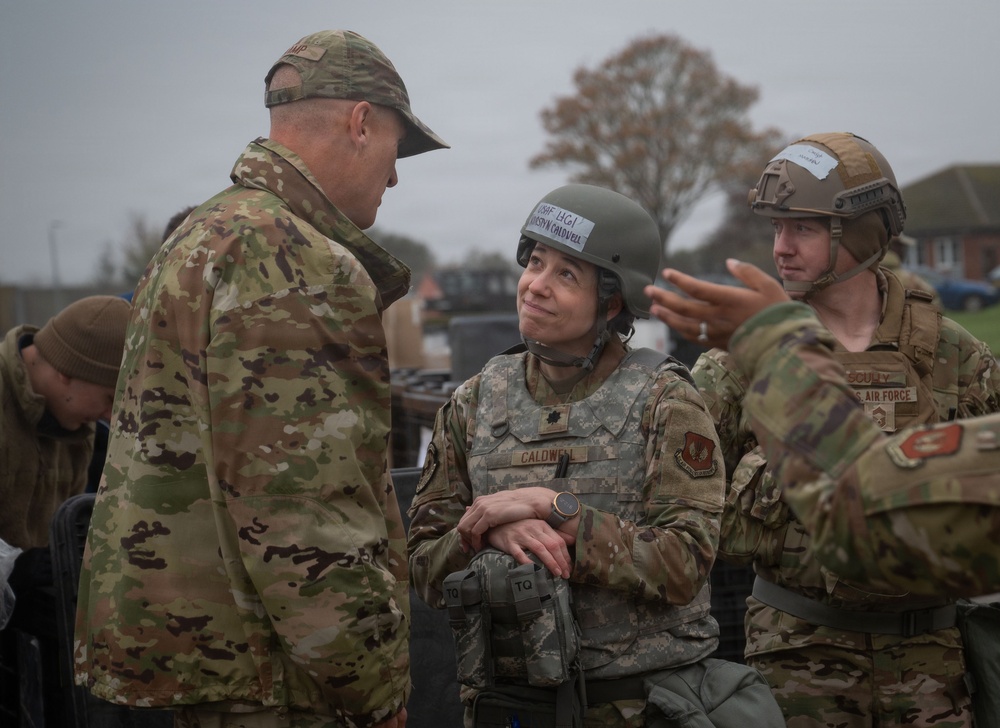 Airmen build field hospital in the UK for expeditionary certification