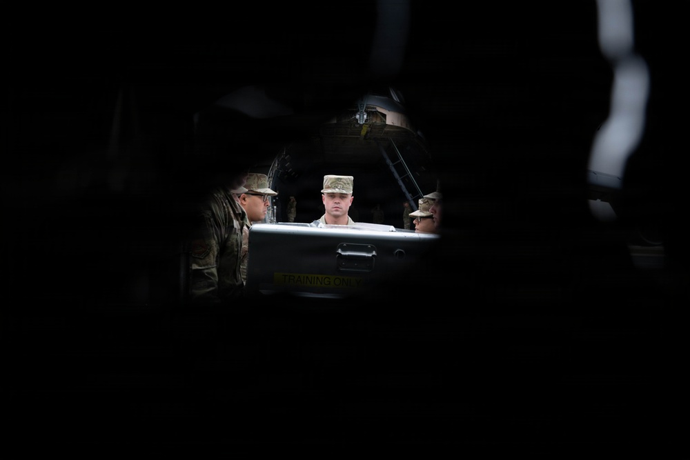 White House Military Office Observes a Dignified Transfer Demonstration