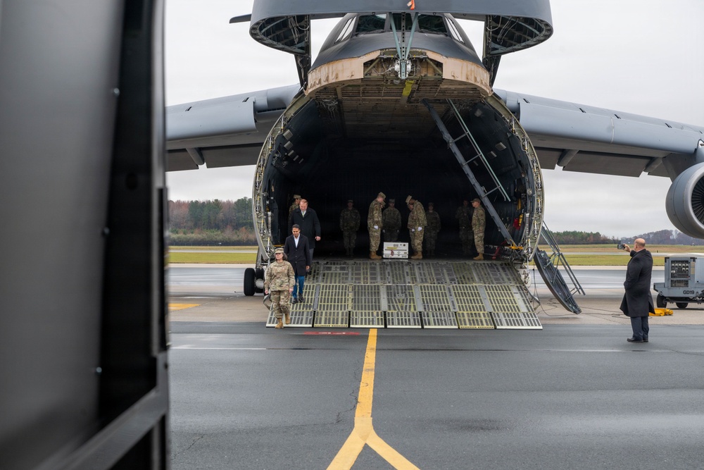 White House Military Office Observes a Dignified Transfer Demonstration