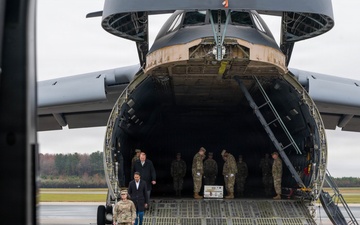 White House Military Office Observes a Dignified Transfer Demonstration