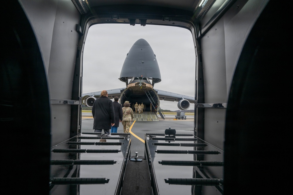 White House Military Office Observes a Dignified Transfer Demonstration
