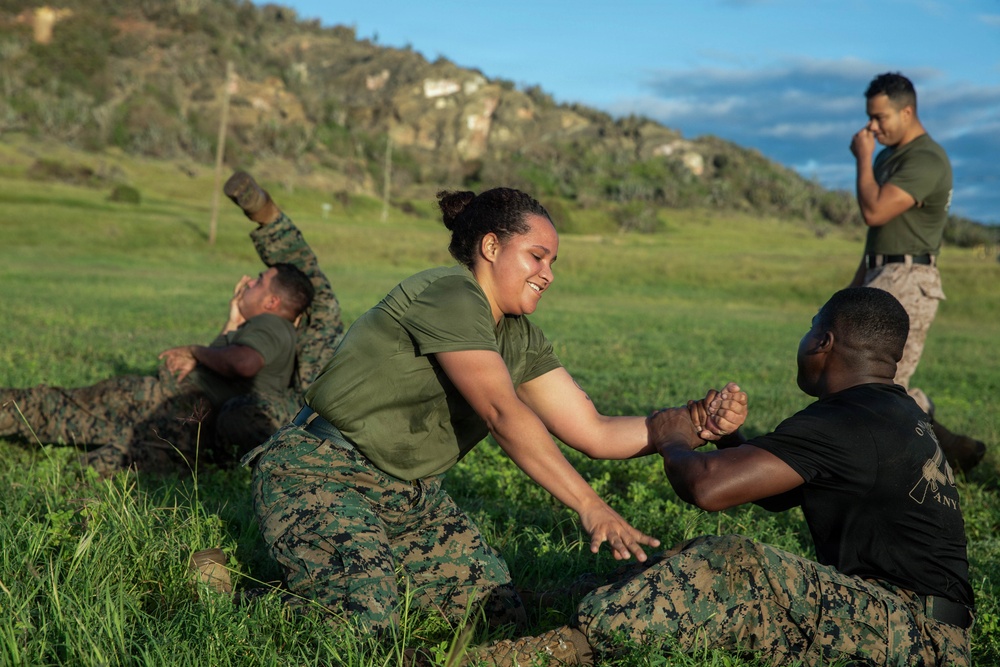 Service Members engage in Joint Physical Training