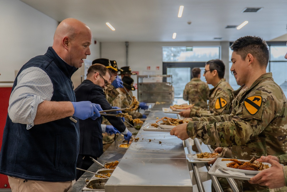 Gen. Christopher T. Donahue, Commanding General of U.S. Army Europe and Africa, Visits Allied Partners and Soldiers for Thanksgiving in Lithuania
