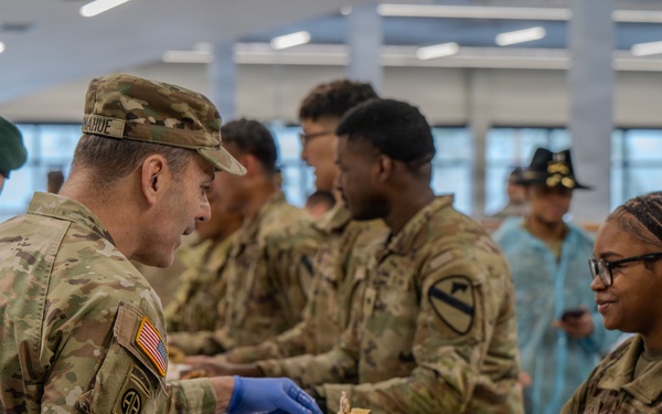 Gen. Donahue Conducts Ribbon Cutting Ceremony and Visits U.S. Soldiers for Thanksgiving in Lithuania