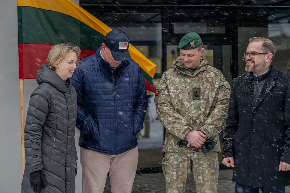 Gen. Donahue Conducts Ribbon Cutting Ceremony and Visits U.S. Soldiers for Thanksgiving in Lithuania