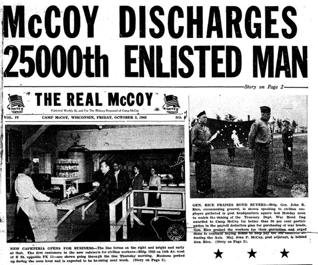 This Month in Fort McCoy History — October