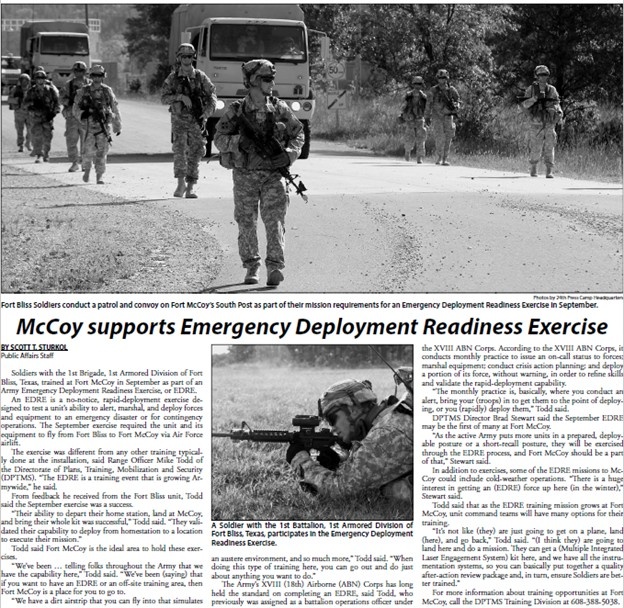 This Month in Fort McCoy History — October