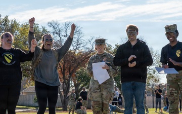 Spouses of the cavalry ride for tradition