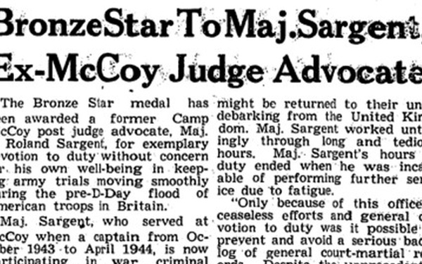 This Month in Fort McCoy History — November