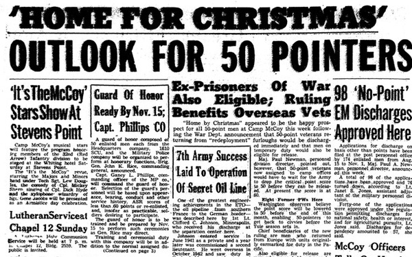This Month in Fort McCoy History — November