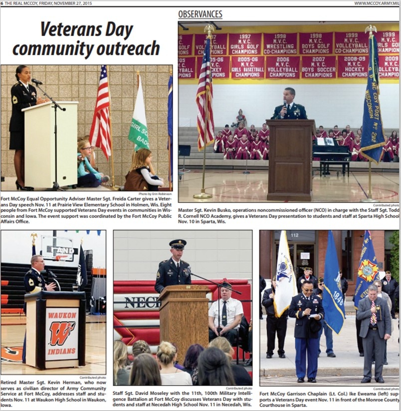 This Month in Fort McCoy History — November