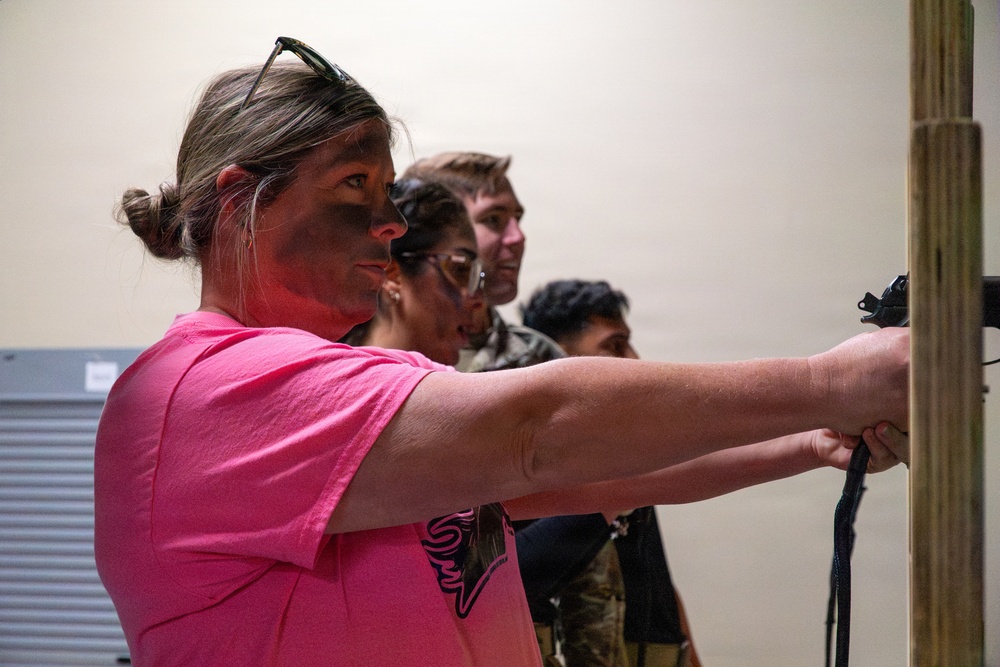 Spouses of the cavalry ride for tradition