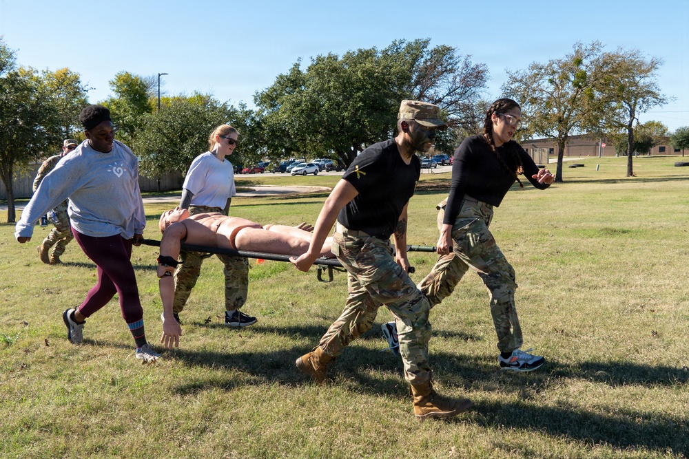 Spouses of the cavalry ride for tradition