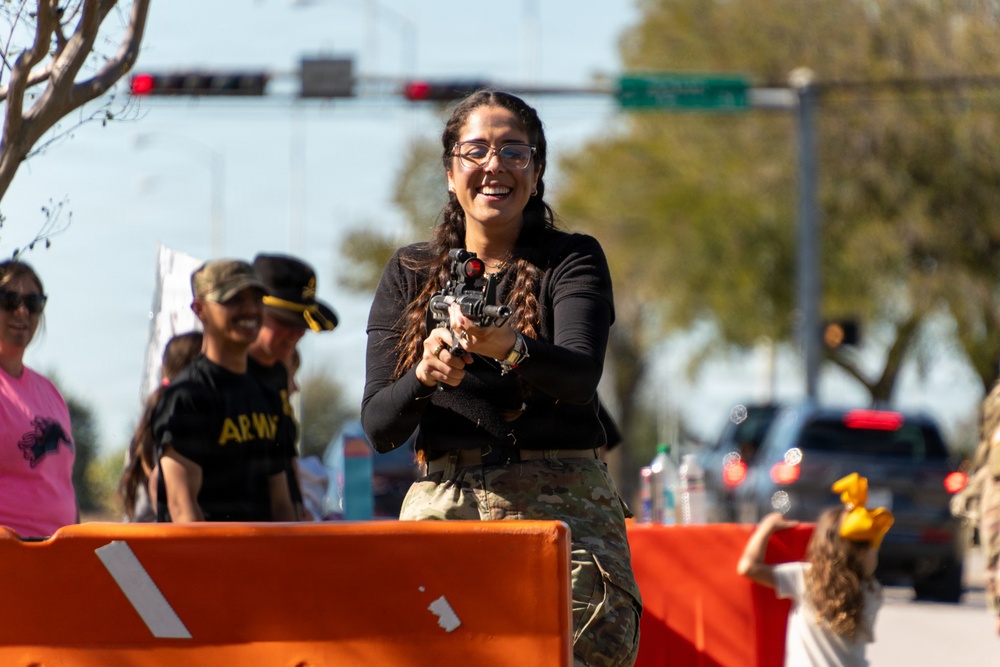 Spouses of the cavalry ride for tradition