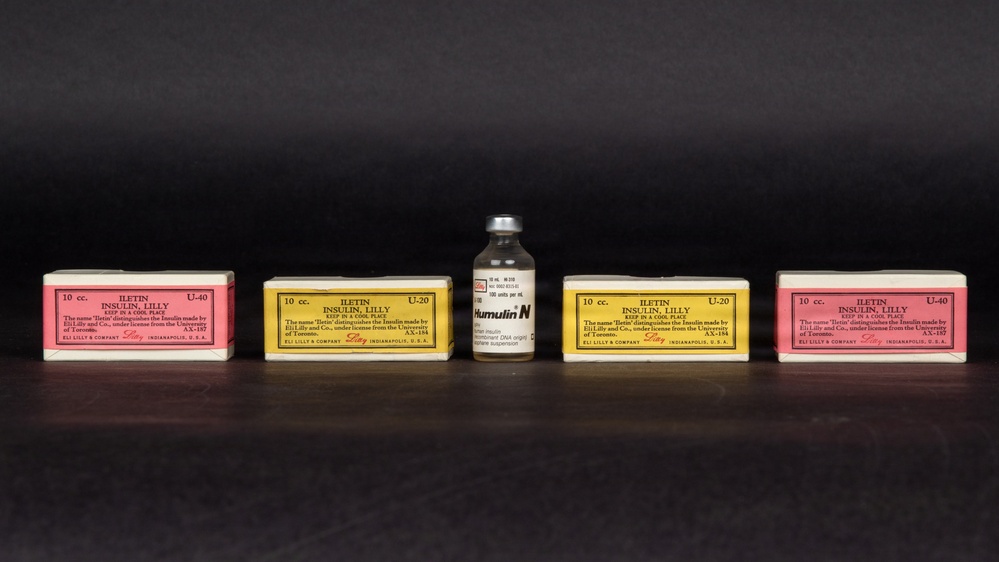 Insulin vials, circa 1930