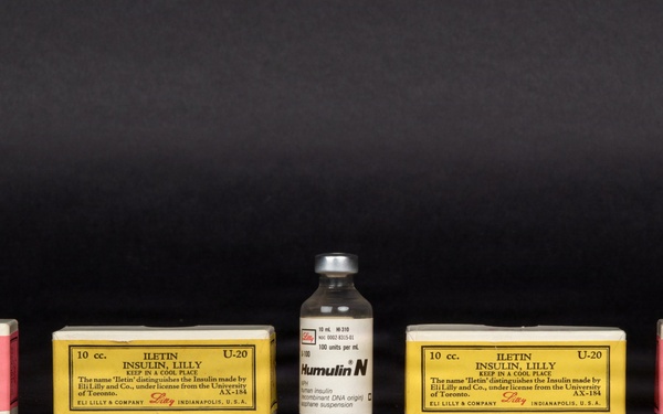 Insulin vials, circa 1930