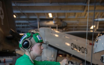 Abraham Lincoln conducts routine operations