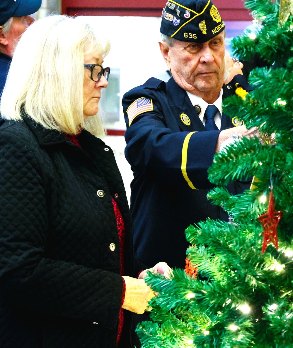 Illinois National Guard Joins American Gold Star Families in Holiday Tree Lighting in Bloomington