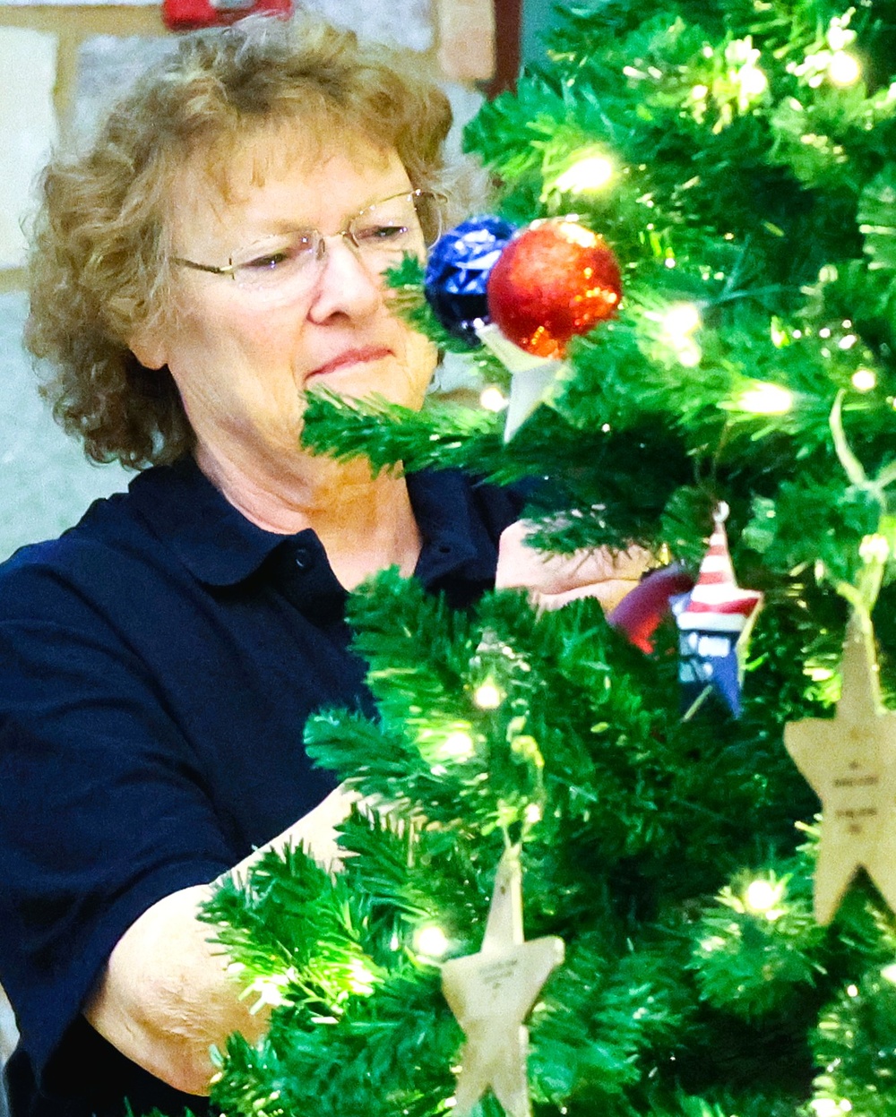 Illinois National Guard Joins American Gold Star Families in Holiday Tree Lighting in Bloomington