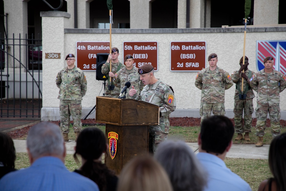 2nd Security Force Assistance Brigade Inactivation Ceremony