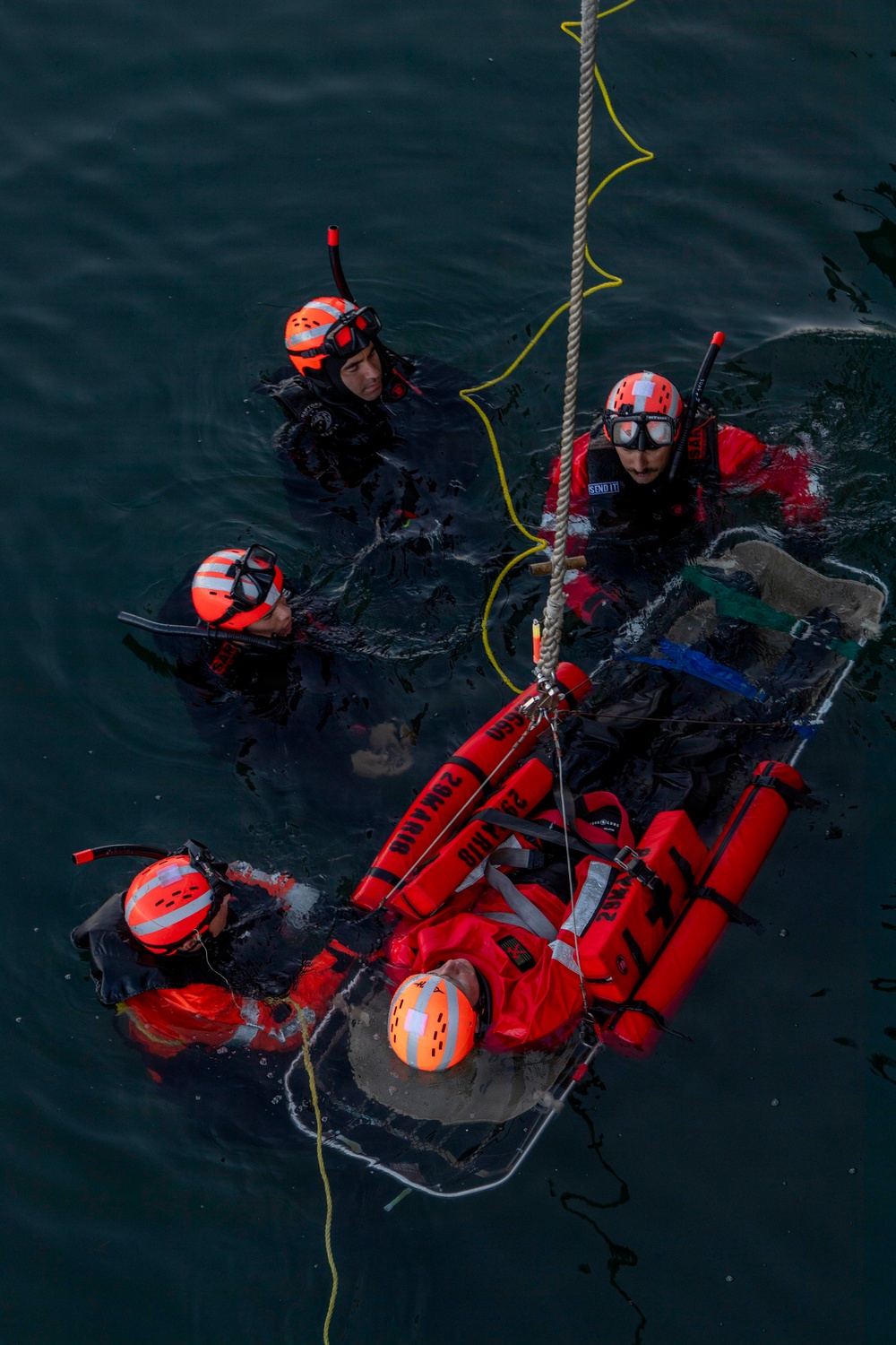 Command Naval Surface Forces Reserve Conduct SAR Evolution Aboard USS Paul Hamilton (DDG 60)