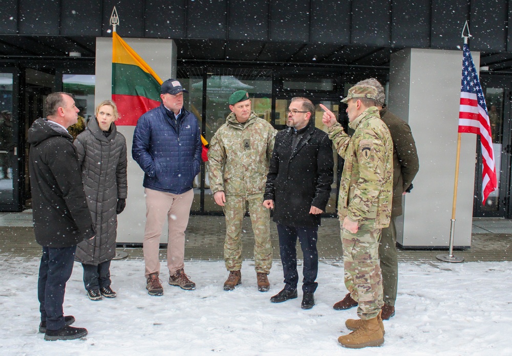 U.S. Ambassadors and USAREUR-AF Commander Attend Ribbon Cutting Ceremony at Pabrade
