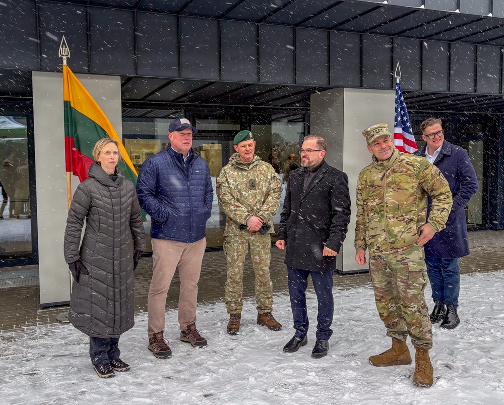 U.S. Ambassadors and USAREUR-AF Commander Attend Ribbon Cutting Ceremony at Pabrade
