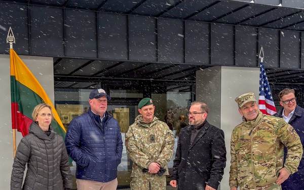 U.S. Ambassadors and USAREUR-AF Commander Attend Ribbon Cutting Ceremony at Pabrade