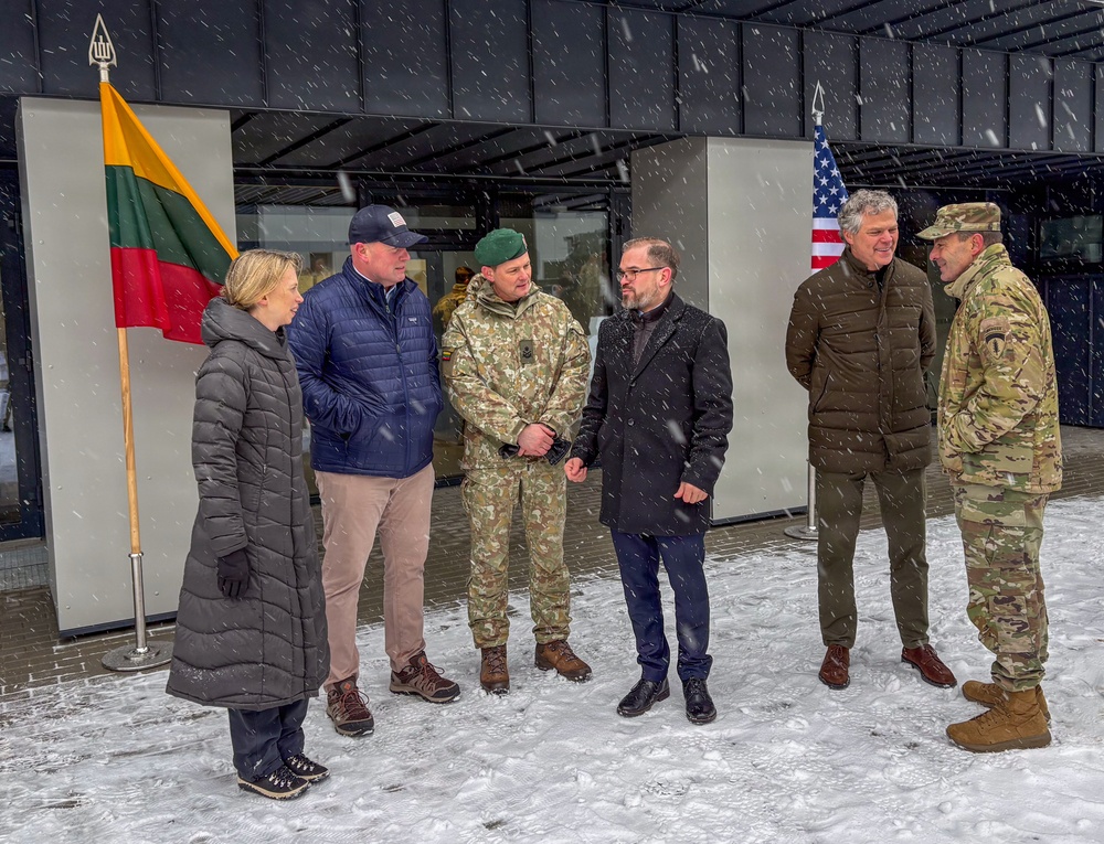 U.S. Ambassadors and USAREUR-AF Commander Attend Ribbon Cutting Ceremony at Pabrade
