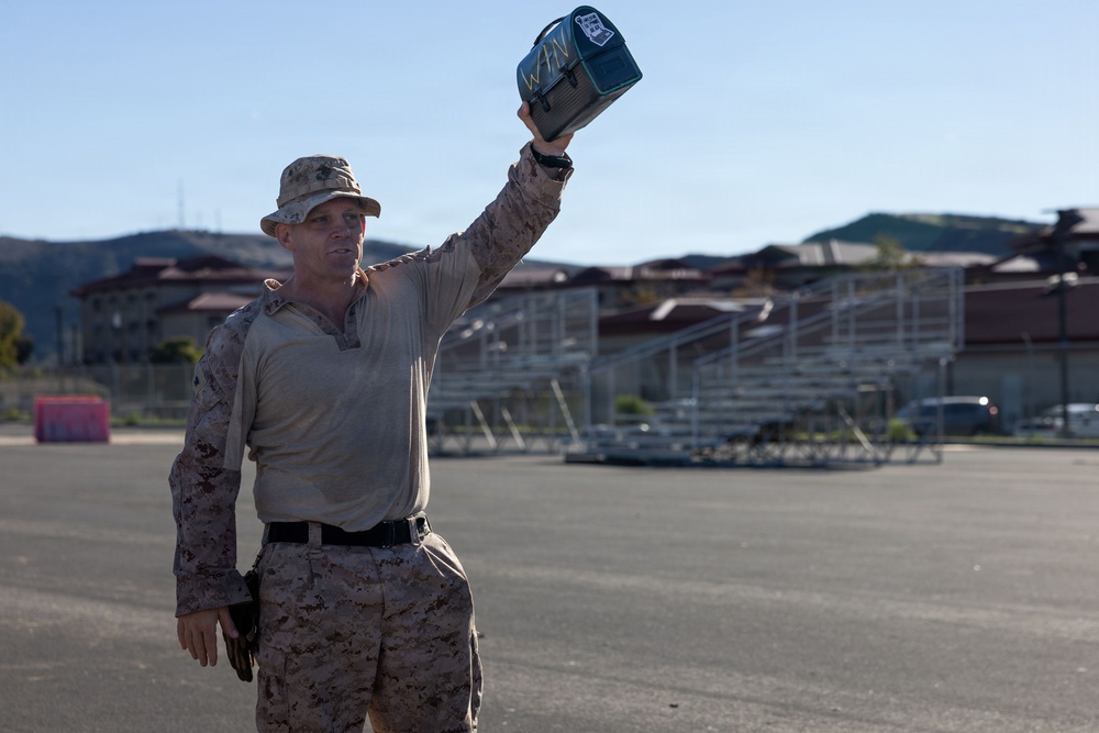 Headquarters Company, 5th Marines participate in conditioning hike