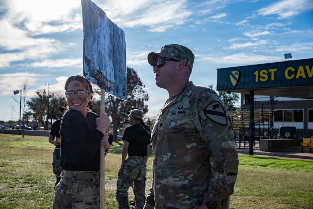 Maverick Battalion conducts a Spouse Spur Ride for 1st Cavalry Division Troopers' spouses