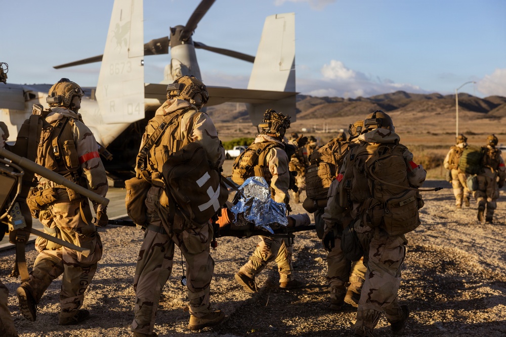 1st Bn., 1st Marines rehearse helicopter raid tactics
