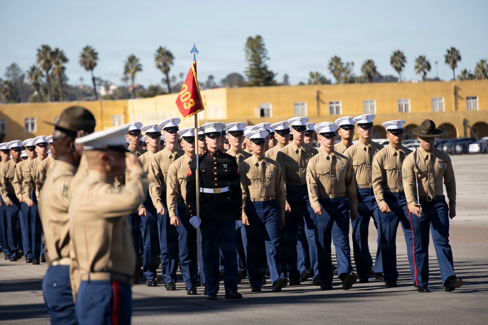 Morning Colors and Alpha Company Graduation