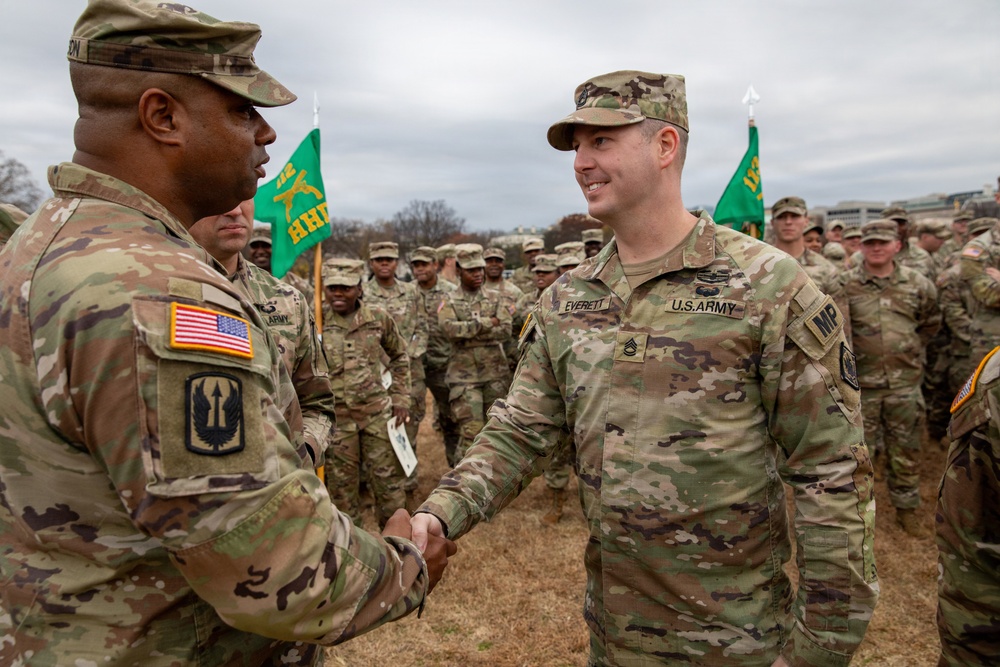 Mississippi National Guard Soldiers get recognized during mission in Washington, D.C.